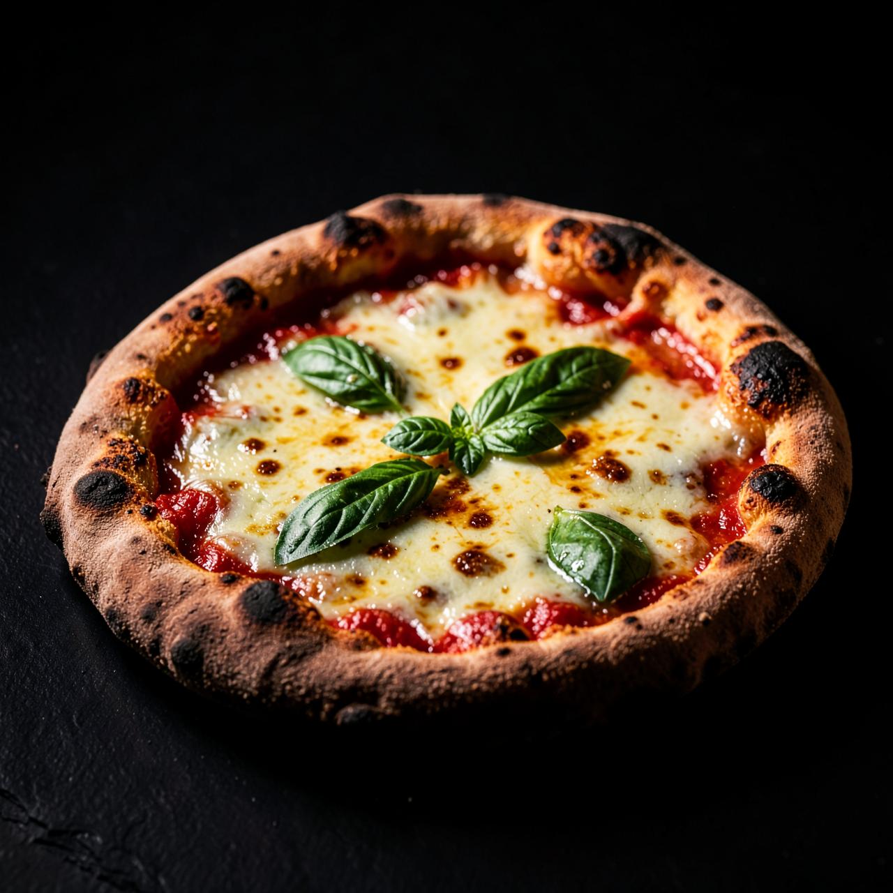 Pizza artesanal assada em forno a lenha